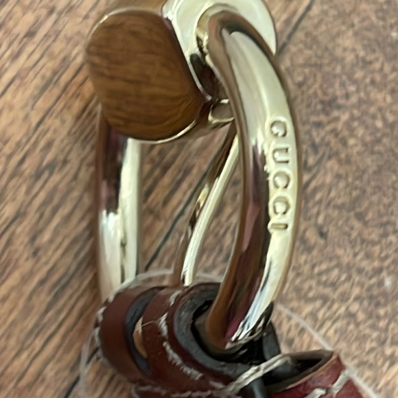 Authentic Gucci Bordeaux leather belt RARE belt - Picture 2 of 5